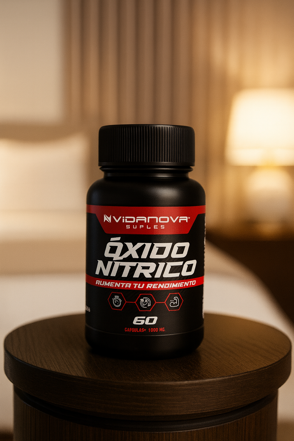 Potencia Máxima – Libera tu verdadero potencial. Oxido Nitrico 1000mg 60 Caps