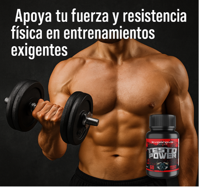 “Testo Power 1000mg – Energía, fuerza y vitalidad en cada cápsula”