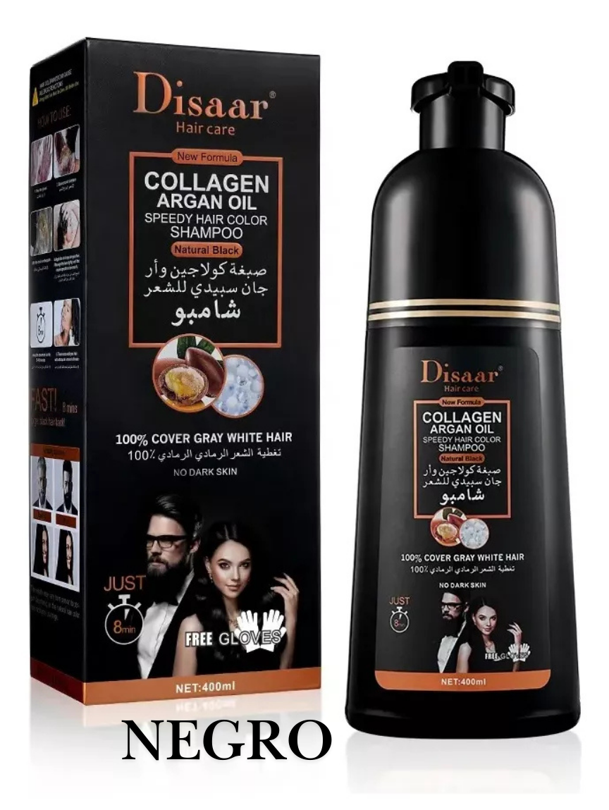 Shampoo Colorante Tinte Cubre Canas Dissar