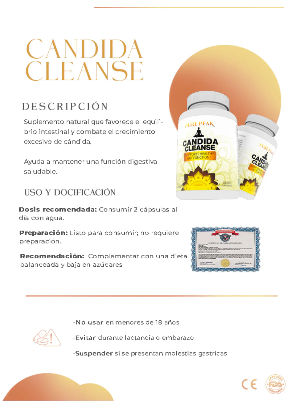 Candida Cleanse limpiador Digestivo
