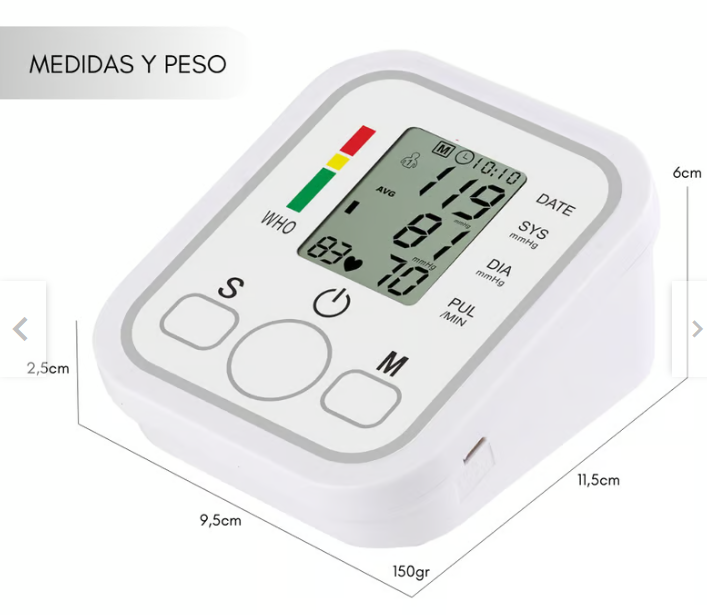"Tu Salud en un Botón: Tensiómetro Digital de Alta Precisión"