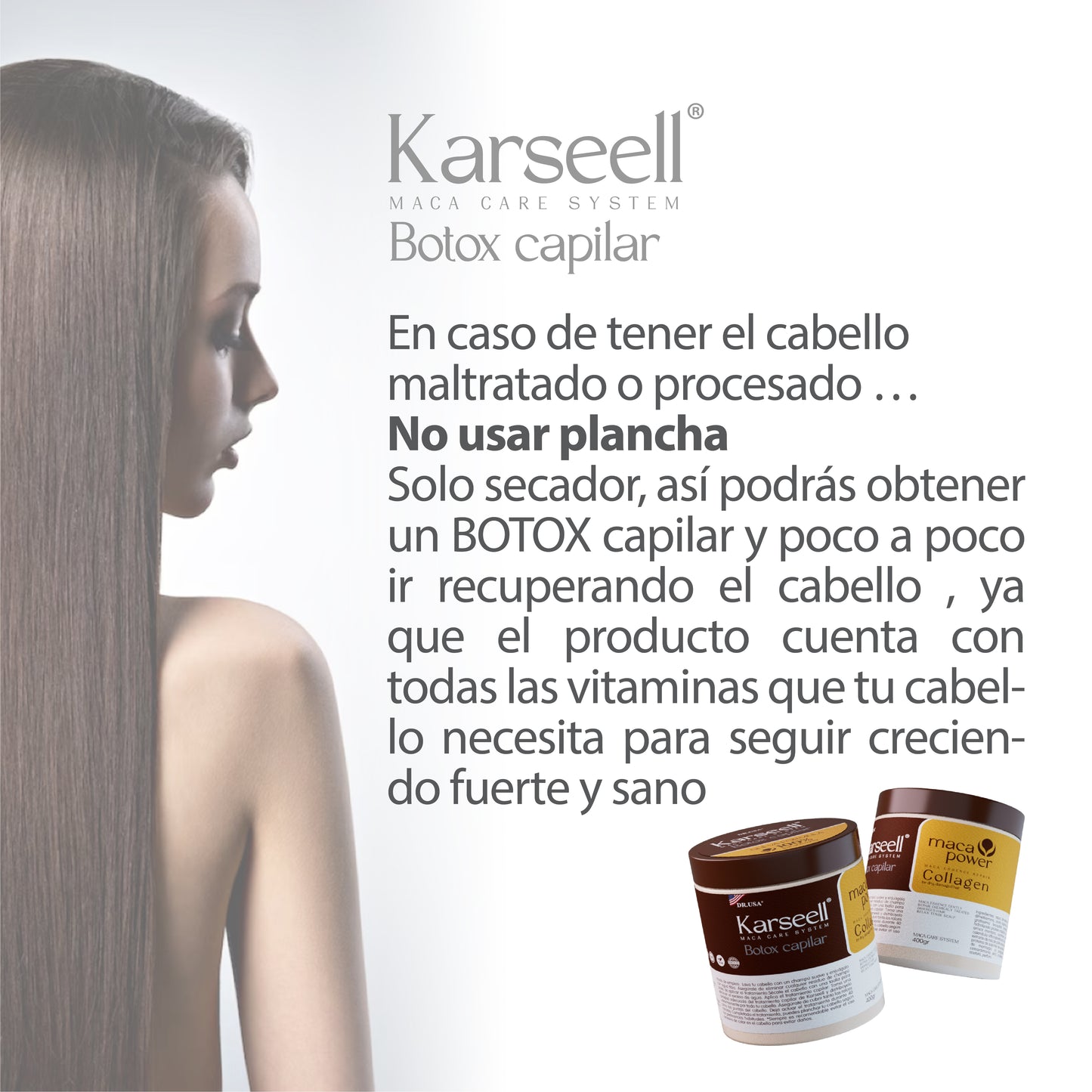 Karseell Botox Capilar "De Cabello Dañado a Cabello de Ensueño… en una Sola Aplicación"