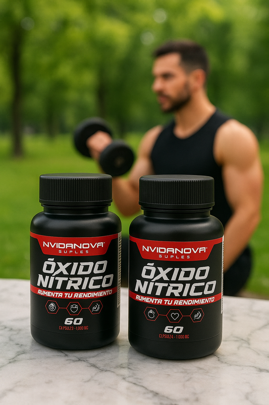 Potencia Máxima – Libera tu verdadero potencial.  Oxido Nitrico 1000mg 60 Caps