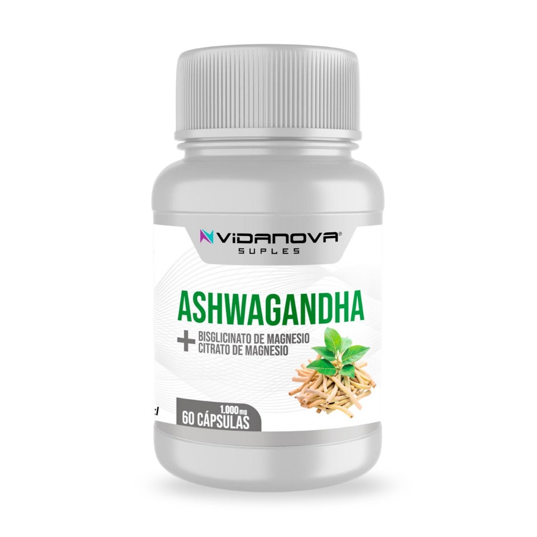 Ashwagandha Magnesio 1000mg 60 Caps