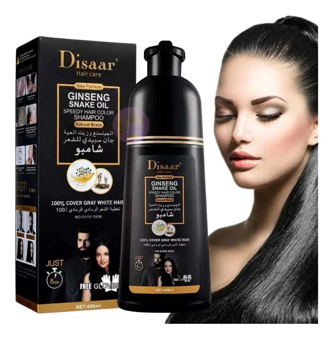 Shampoo Colorante Tinte Cubre Canas Dissar